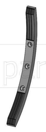 Punta coltivatore 915376  45x25x600  HARDFACE