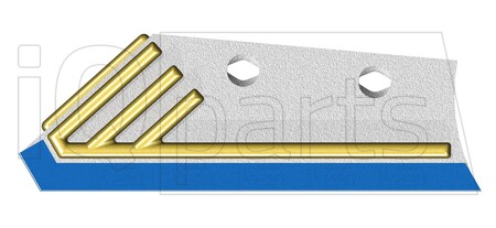 Reja de Rasette 631103VDH 12MM LH ; DIAMANT/HARDFACE